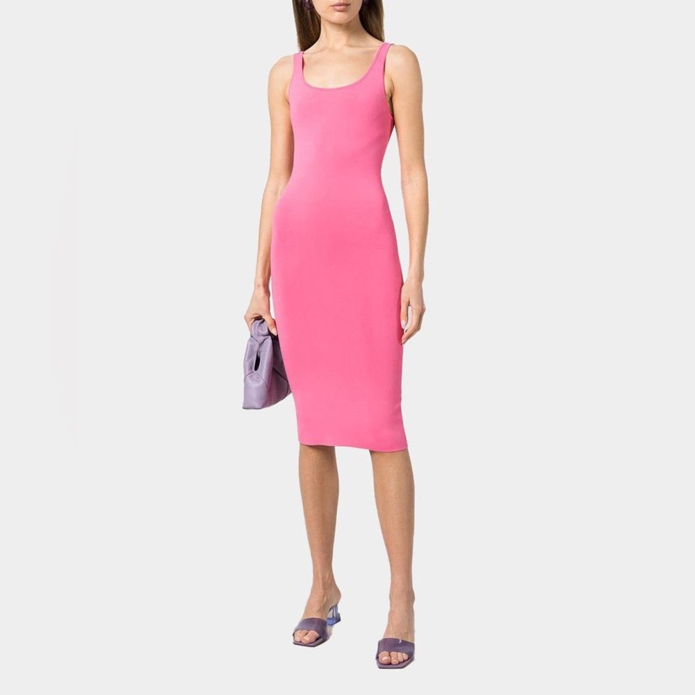 Alice + Olivia Pink Midi Tank Dress